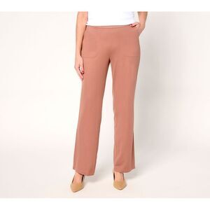 Splendid Women's Pants Sz XS Tall Go To Knit Straight-Leg Brown